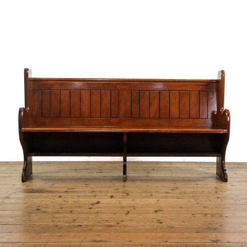 fig 1. Antique Chapel Pew