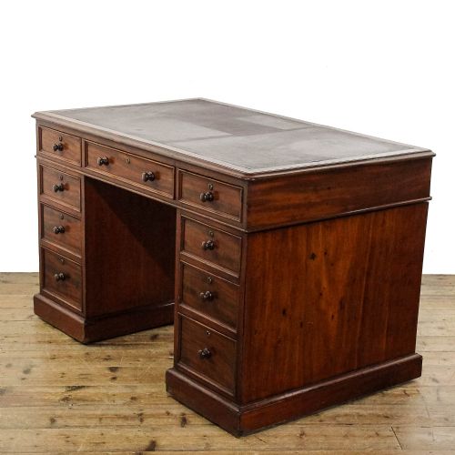 Antique 19th Century Mahogany Pedestal Desk
