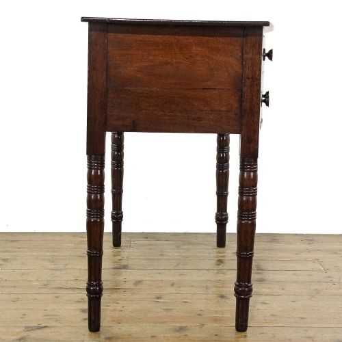 fig 1. Antique Regency Mahogany Bow Front Side Table