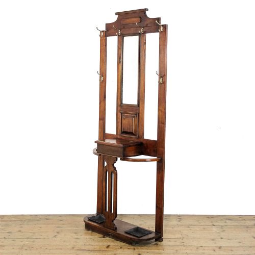 Antique Early 20th Century Mahogany Hall Stand
