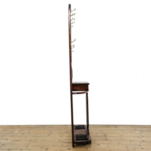 fig 1. Antique Early 20th Century Mahogany Hall Stand
