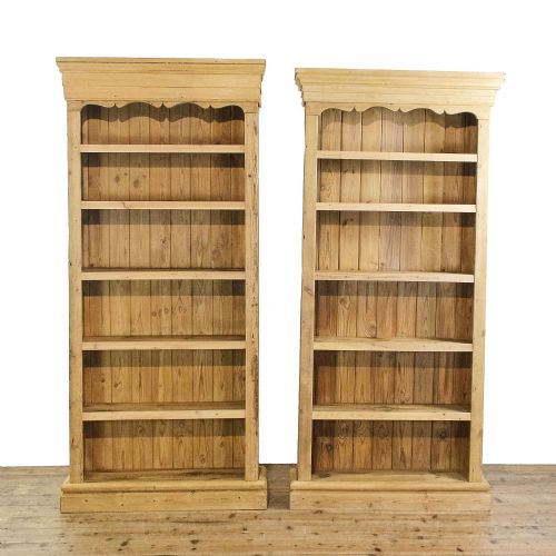 fig 1. Two Rustic Pine Bookcases