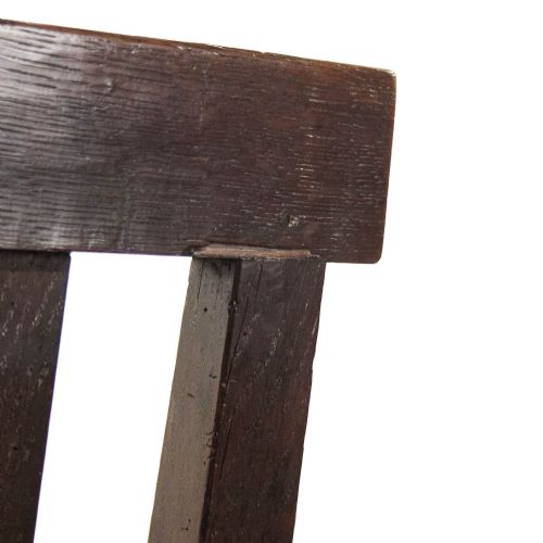 ANTIQUE 18TH CENTURY OAK COMMODE ARMCHAIR - ADDITIONAL PHOTO 9