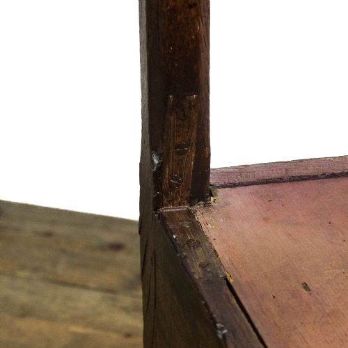 ANTIQUE 18TH CENTURY OAK COMMODE ARMCHAIR - ADDITIONAL PHOTO 10