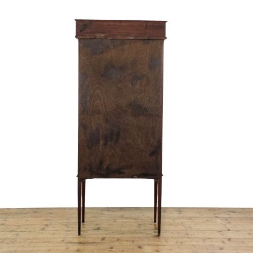 fig 1. Antique Edwardian Mahogany Inlaid Display Cabinet