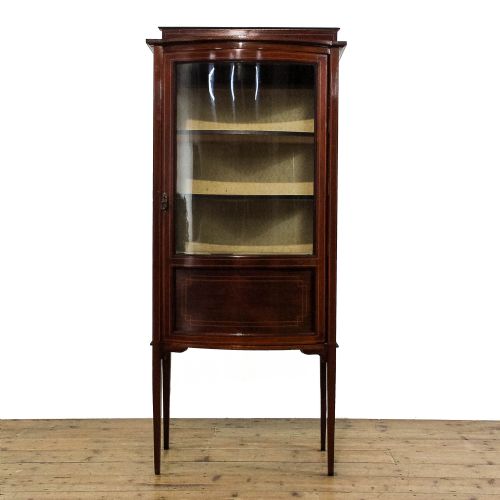 fig 2. Antique Edwardian Mahogany Inlaid Display Cabinet