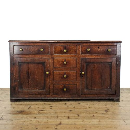Antique North Wales Oak Dresser Base
