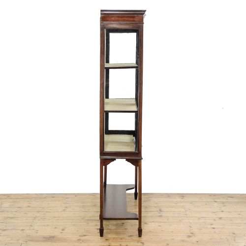 fig 2. Antique Edwardian Inlaid Mahogany Display Cabinet
