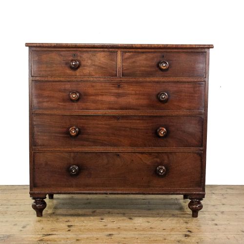 fig 1. Antique Mahogany Chest of Drawers
