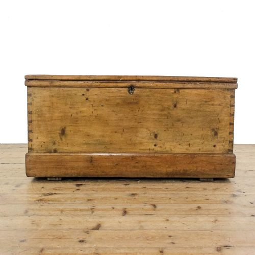 fig 1. Antique Victorian Pine Trunk
