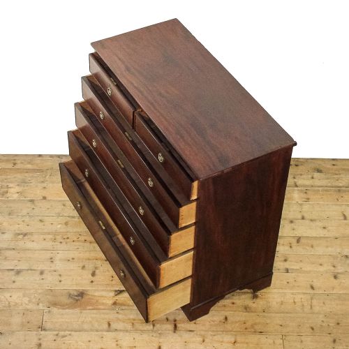 ANTIQUE 19TH CENTURY MAHOGANY CHEST OF DRAWERS - ADDITIONAL PHOTO 5