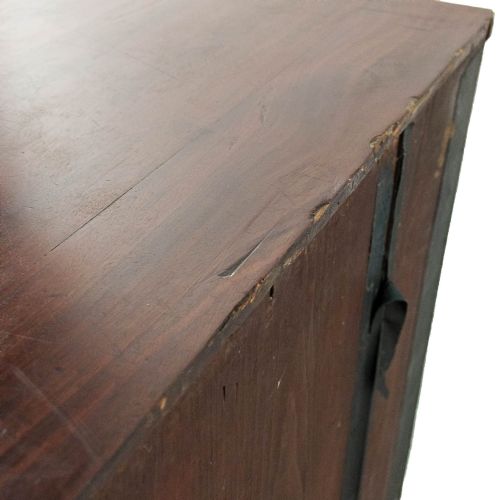ANTIQUE 19TH CENTURY MAHOGANY CHEST OF DRAWERS - ADDITIONAL PHOTO 8