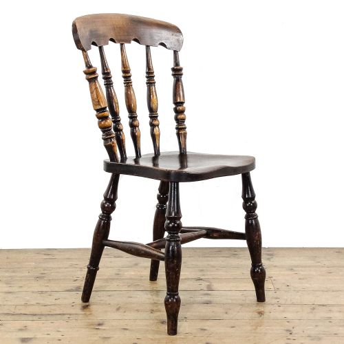 fig 2. Antique Four Beech and Elm Kitchen Chairs
