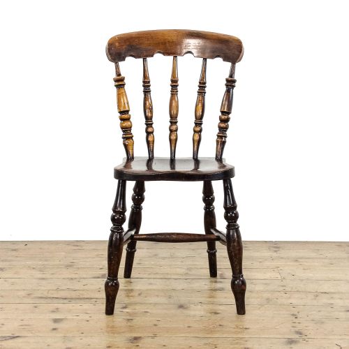 fig 3. Antique Four Beech and Elm Kitchen Chairs
