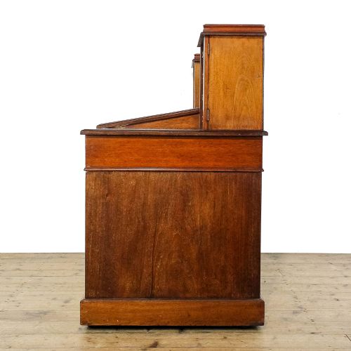 fig 3. Antique Edwardian Walnut Pedestal Desk