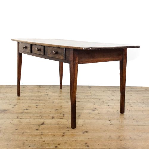Antique 19th Century Elm Farmhouse Table
