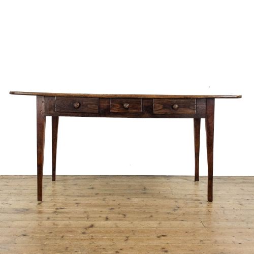 fig 1. Antique 19th Century Elm Farmhouse Table