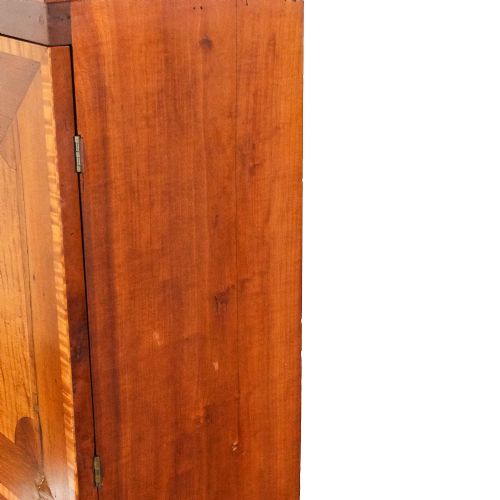 ANTIQUE WALNUT AND SATINWOOD WRITING CABINET - ADDITIONAL PHOTO 9