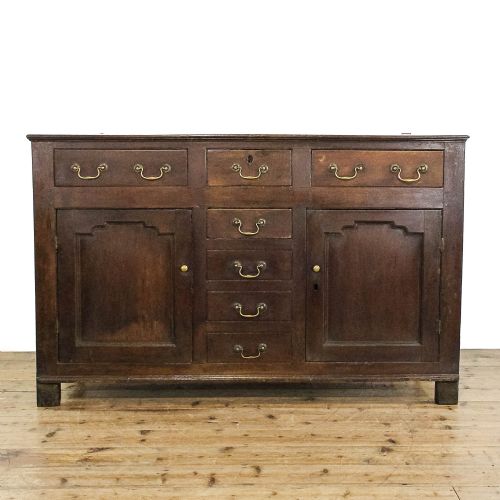 fig 1. Antique Early 19th Century North Wales Oak Dresser Base