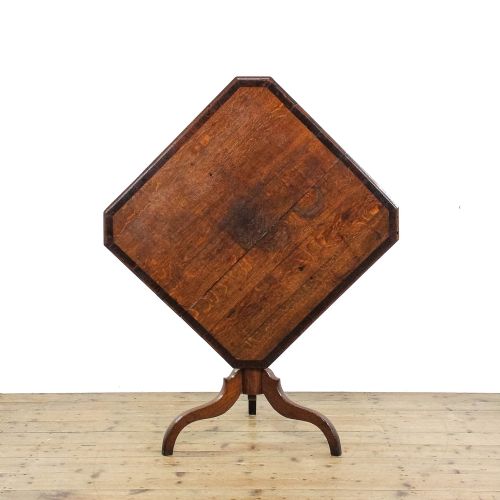 fig 1. Antique Late Georgian Oak Tilt Top Table
