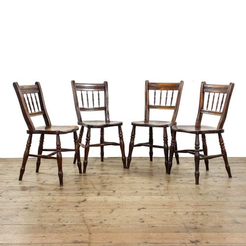Four Antique Kitchen Chairs

