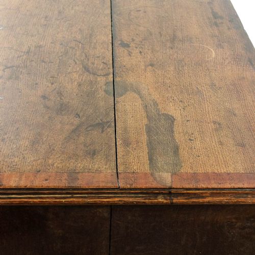 ANTIQUE GEORGIAN OAK CHEST OF DRAWERS - ADDITIONAL PHOTO 5