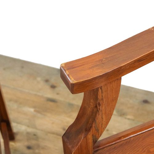 SET OF SEVEN ANTIQUE CHURCH CHAIRS - ADDITIONAL PHOTO 9