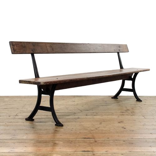 fig 1. Antique Pine Railway Bench
