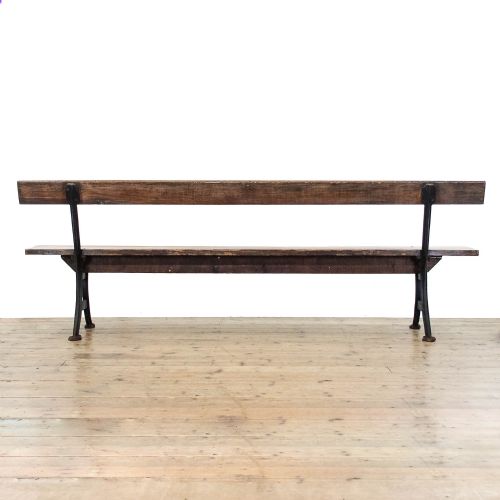 fig 3. Antique Pine Railway Bench

