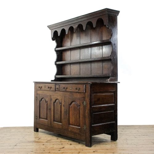 fig 1. Antique Early 19th Century Oak Dresser