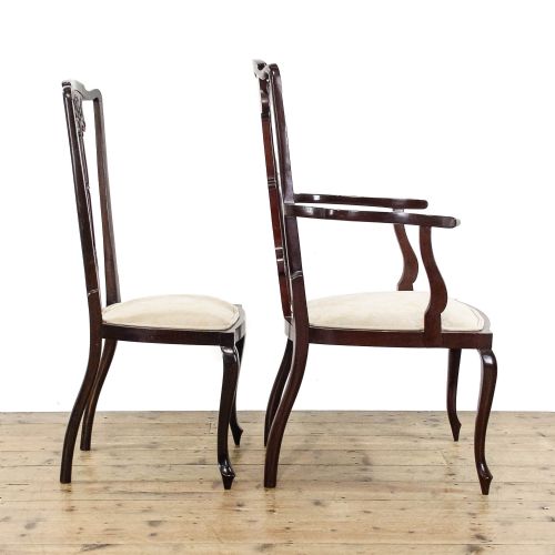 SIX ANTIQUE MAHOGANY DINING CHAIRS - ADDITIONAL PHOTO 2