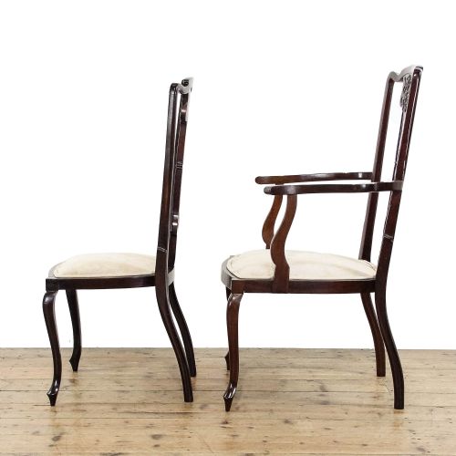 SIX ANTIQUE MAHOGANY DINING CHAIRS - ADDITIONAL PHOTO 5