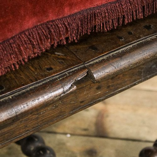 ANTIQUE 18TH CENTURY BOBBIN OAK ARMCHAIR - ADDITIONAL PHOTO 6