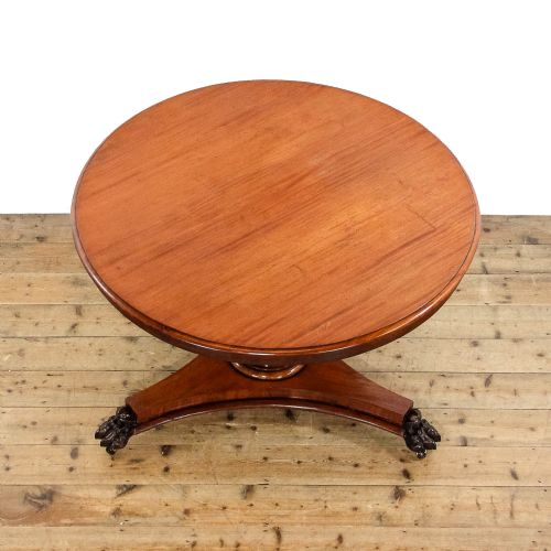 fig 1. Antique Mahogany Tilt Top Centre Table
