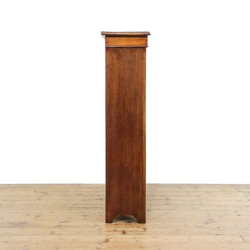 fig 1. Antique Edwardian Walnut Open Bookcase
