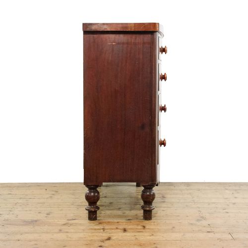 fig 2. Antique Mahogany Bow Front Chest of Drawers

