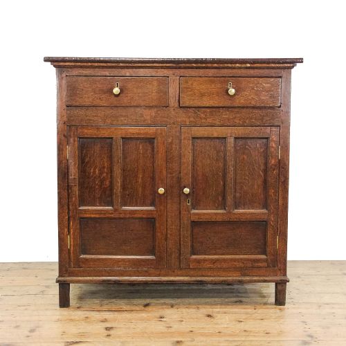 Antique Welsh Oak Two Door Cupboard