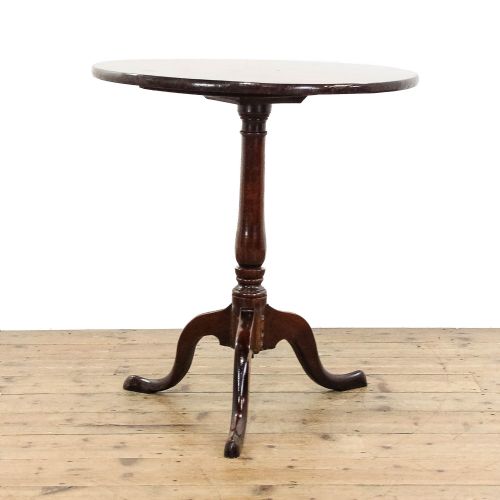 fig 1. Antique 19th Century Mahogany Tilt Top Table