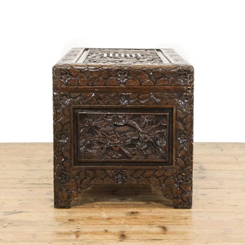 fig 2. Antique Early 20th Century Camphor Wood Trunk
