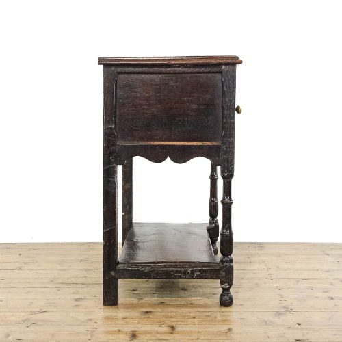 fig 1. Antique Jacobean Oak Side Table
