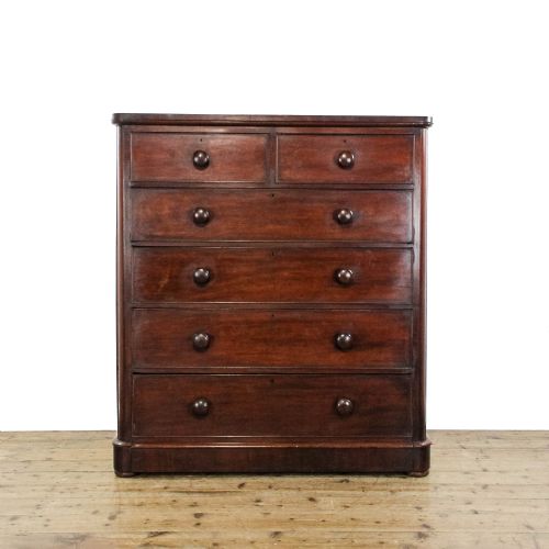 Large Antique Victorian Mahogany Chest of Drawers