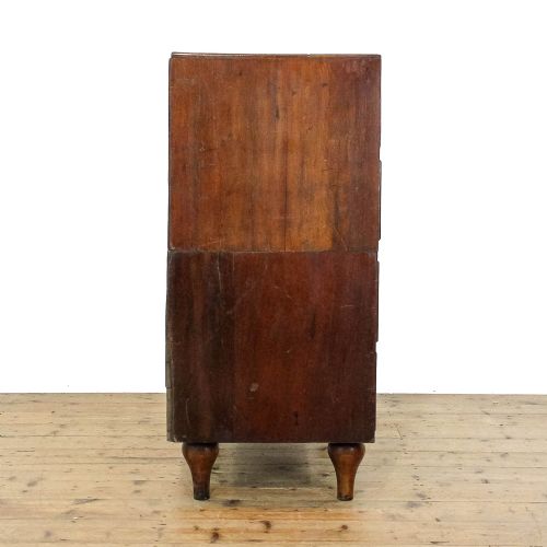 fig 1. Antique 19th Century Mahogany Campaign Chest of Drawers