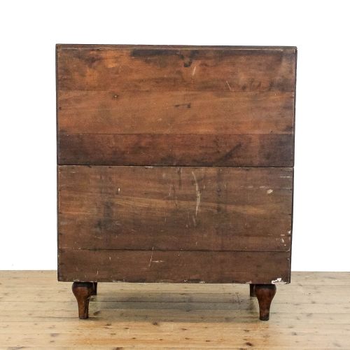 fig 2. Antique 19th Century Mahogany Campaign Chest of Drawers
