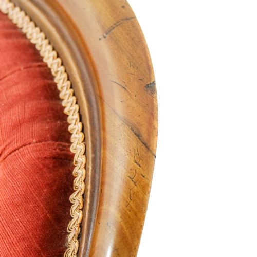 ANTIQUE VICTORIAN UPHOLSTERED ARMCHAIR - ADDITIONAL PHOTO 7