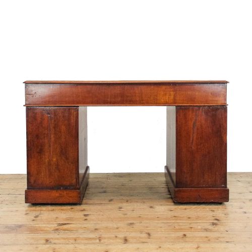 fig 3. Antique Mahogany Pedestal Desk
