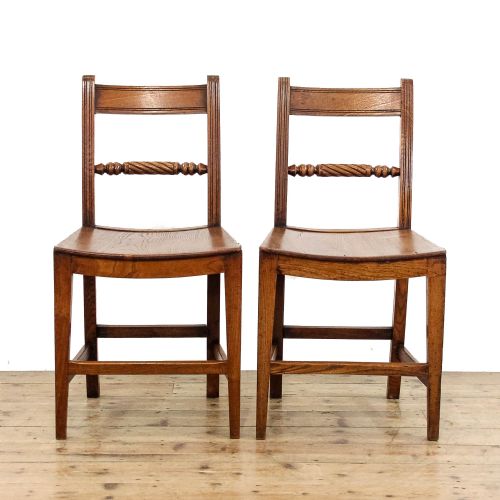 PAIR OF ANTIQUE ELM CHAIRS - ADDITIONAL PHOTO 2