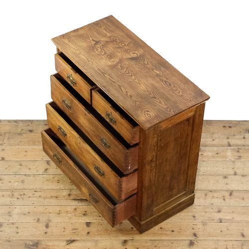 fig 2. Antique Edwardian Ash Chest of Drawers