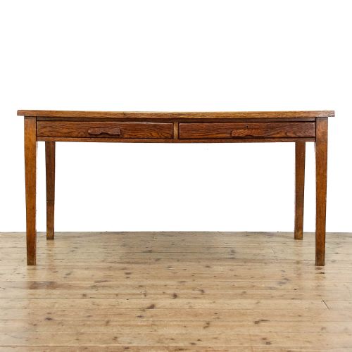 fig 1. Antique 20th Century Antique Oak Desk
