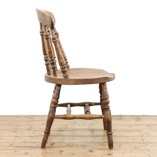 fig 3. Set of Four Antique Ash and Elm Penny Chairs
