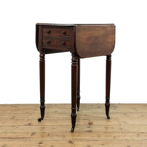fig 2. Antique Regency Mahogany Work Table
